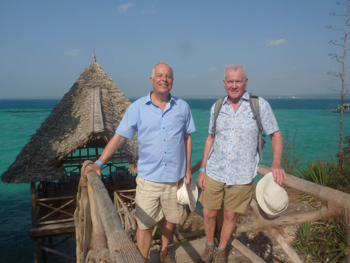 Photo of John and Doug at the Equator